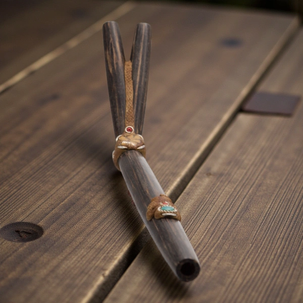 Tepi Double aus Chonta mit Medaillion 1