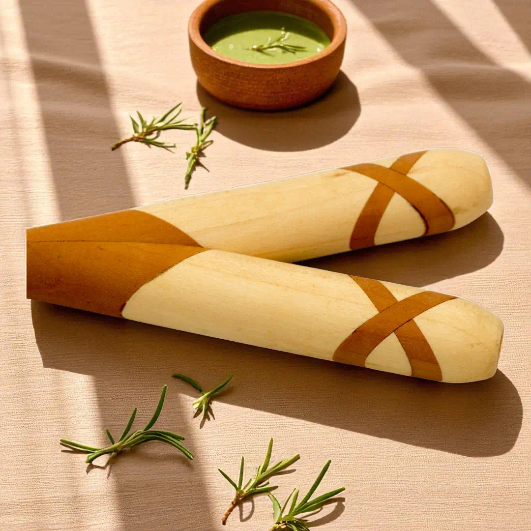 kuripe aus ahorn und birnenholz detailbild