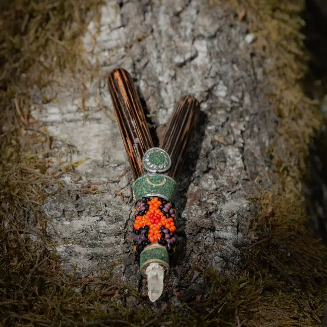 kuripe aus chonta mit kristall ambience