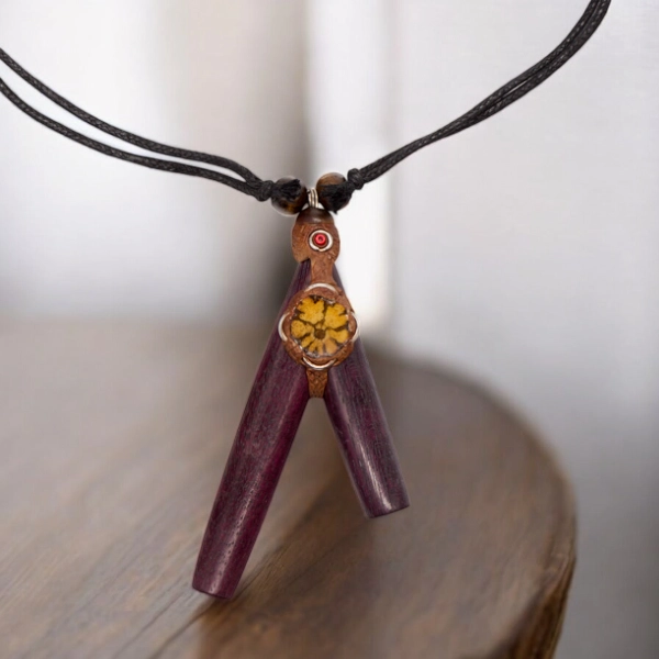 Kuripe Halskette mit Amazonit amaranth 1