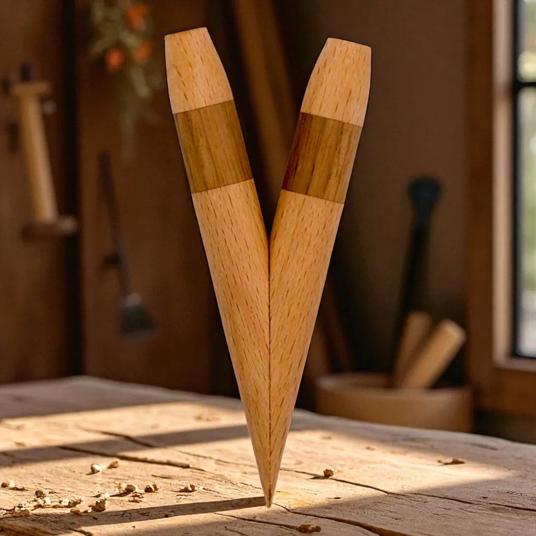 Kuripe aus Buche und Walnuss Hauptbild