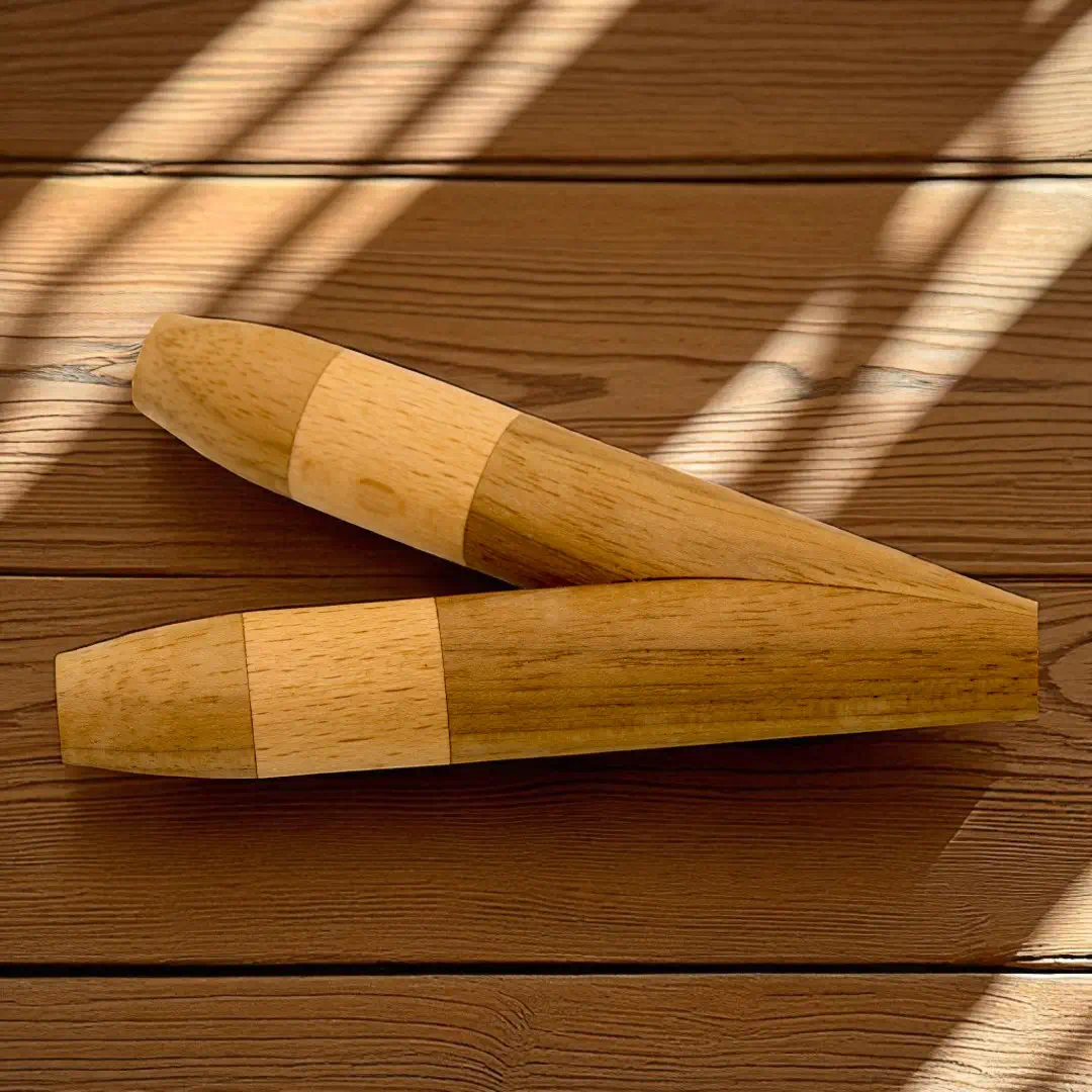 Kuripe aus Walnuss und Buche – Bild 5