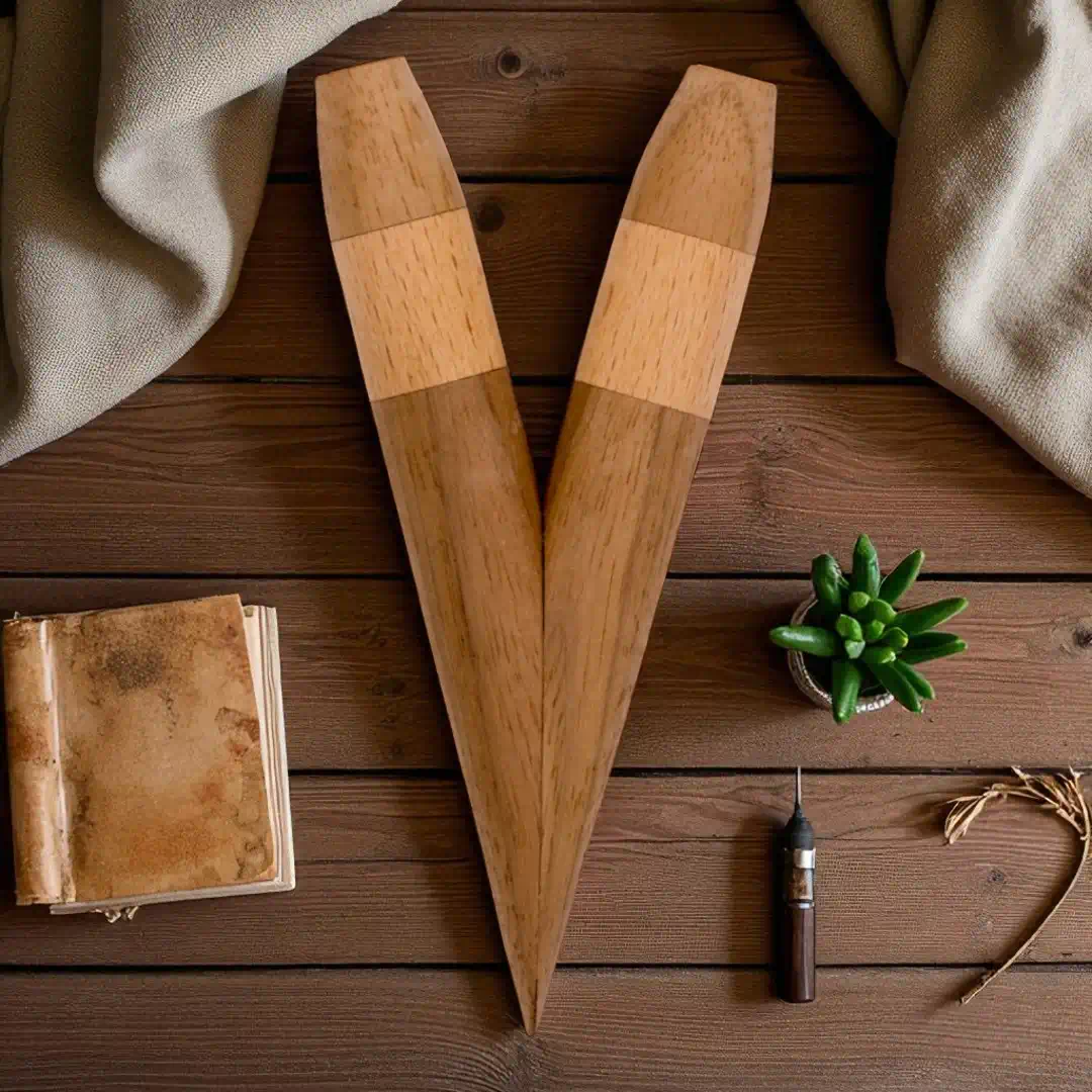 Kuripe aus Walnuss und Buche – Bild 4