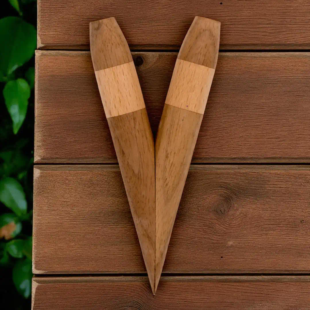 Kuripe aus Walnuss und Buche – Bild 3