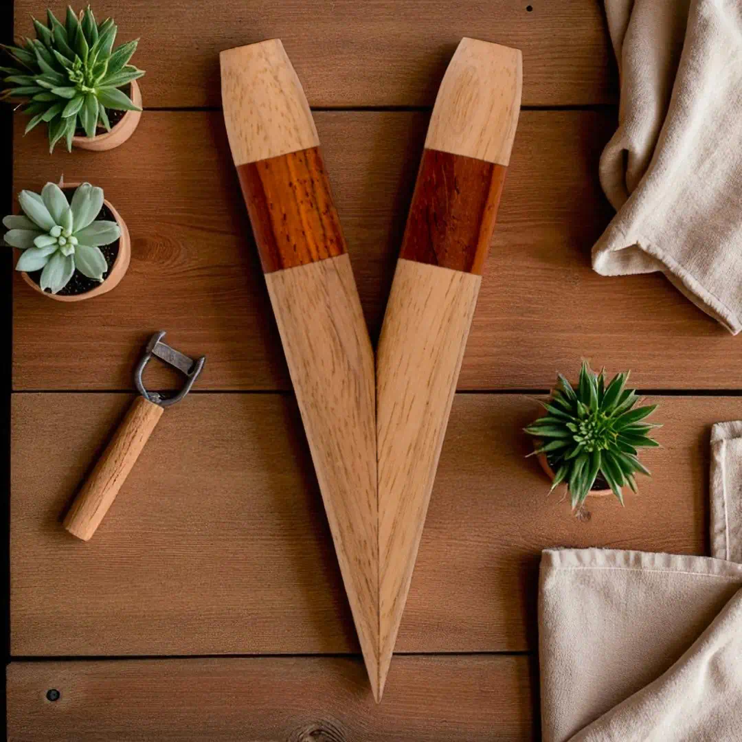 Kuripe aus Walnuss und Cocobolo Rückseite