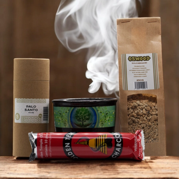 Räucher Set Palo Santo Pulver BaumDL